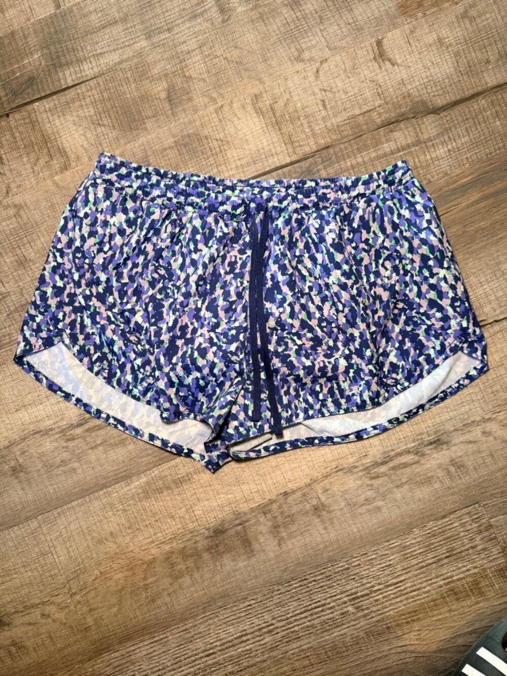 Old Navy Active Running Shorts Built In Liner Purple Print Gym M